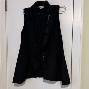 Alain Murati Black Sleeveless Women's asymmetrical vest size L